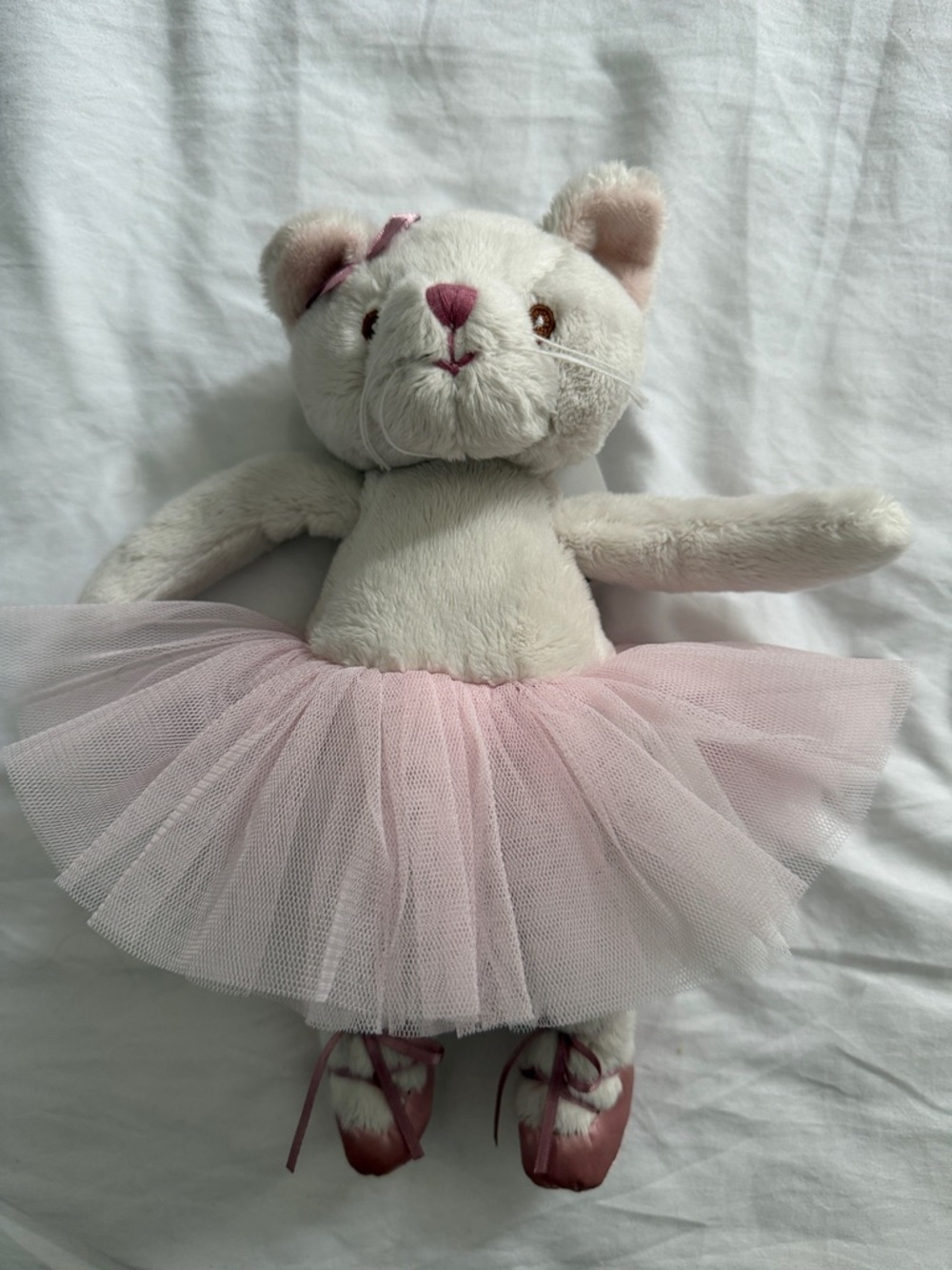 Plush Cat Ballerina Toy in Light Pink Tutu